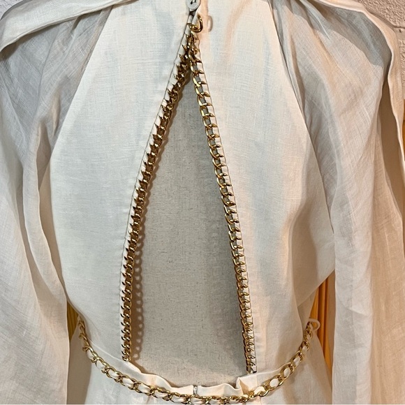 Zimmerman Rouleau Chain Mini Dress Sz-10 - Picture 10 of 16